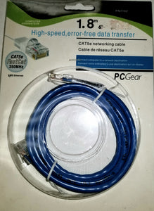 Ethernet LAN CAT-5e Networking Cable -1.8m/6 ft. blue color