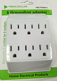 6 Grounding Adapter Converts 1 outlet to 6 outlets