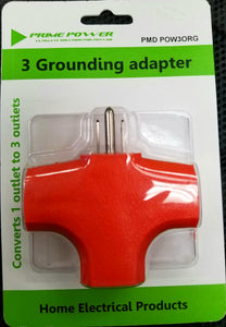 3 Grounding Adapter Converts 1 outlet to 3 outlets