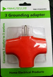 3 Grounding Adapter Converts 1 outlet to 3 outlets