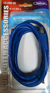 USB 3.0 Cable A Male to B Male 6ft/1.83m - Computer Accessory