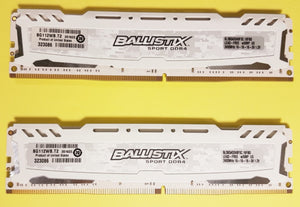Crucial Ballistix Sport 8GB Single DDR4 2400 MT/s (PC4-19200) 288-Pin Memory - BLSC8G4D240FSC - Razzaks Computers - Great Products at Low Prices