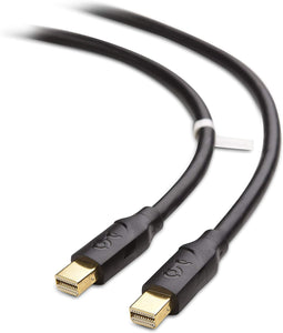 Mini DisplayPort to Mini DisplayPort Cable in Black 6 Feet - 4K Resolution Ready - Razzaks Computers - Great Products at Low Prices