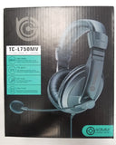 TC-L750MV Full Size Stereo Headset and Microphone with 3.5mm Separate Connector for Mic and Headphone