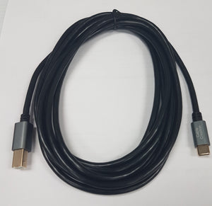 USB Type C Male to USB B Male Cable for Printer and Scanner 3-meter / 10 feet - New - Razzaks Computers - Great Products at Low Prices