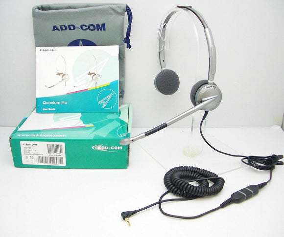 ADD220 NC Headset with Quick Disconnect ADDQD-06 Cord Adapter for 2.5mm for Cisco  - Used in Box - Razzaks Computers - Great Products at Low Prices