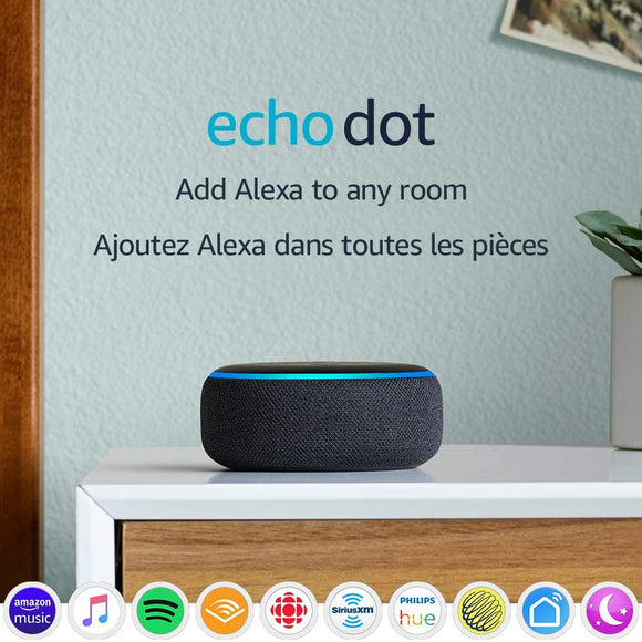 Amazon Echo Dot (3rd Generation) - Smart speaker with Alexa - Black - BRAND NEW - Razzaks Computers - Great Products at Low Prices