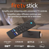 Fire TV Stick 3rd Generation 2021 with Alexa Voice Remote (includes TV controls), HD streaming device