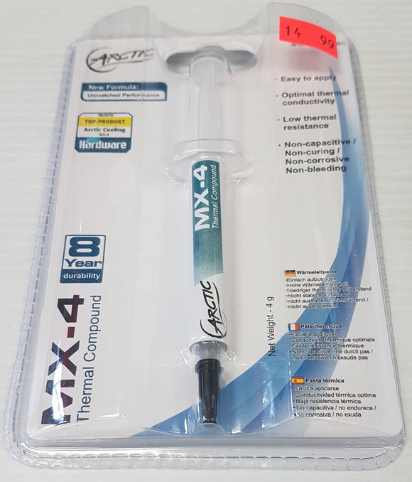 ARCTIC MX-4 - Thermal Compound Paste For Coolers | Heat Sink Paste - Razzaks Computers - Great Products at Low Prices
