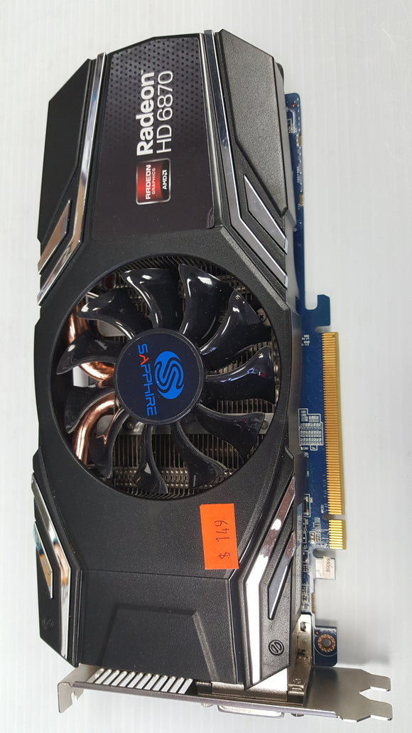 Sapphire Technology AMD Radeon HD 6870 (11179-09-20G) 1GB / 1GB (max) GDDR5... - Used - Razzaks Computers - Great Products at Low Prices