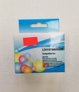 Brother Compatible Premium Black Ink Cartridge LC41BK, LC09, LC47, 900/950M - new