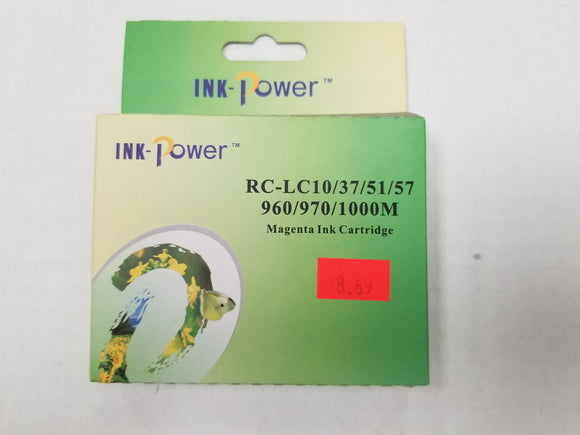 Brother Compatible Premium Magenta Ink Cartridge LC10, LC37, LC51, LC57, 960 / 970 / 1000 BK