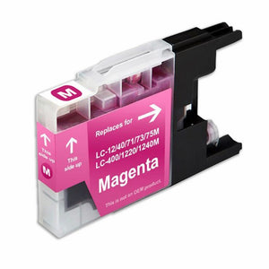 Brother Compatible Premium Magenta Ink Cartridge LC71M, LC12, LC73, LC75, LC75, LC40, LC400w