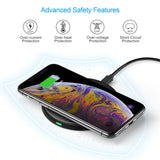 Choetech Fast Wireless Charging Pad 5V/2A, 12V/2A 15W Max for Qi-enabled smartphones