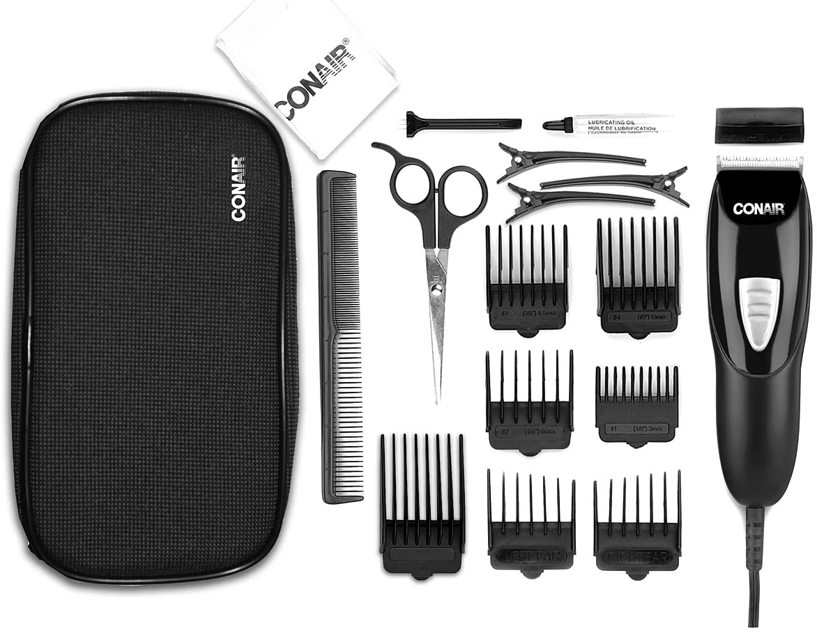 Cord Cordless Clipper Conair Clipper And Trimmer Conair 18-Piece