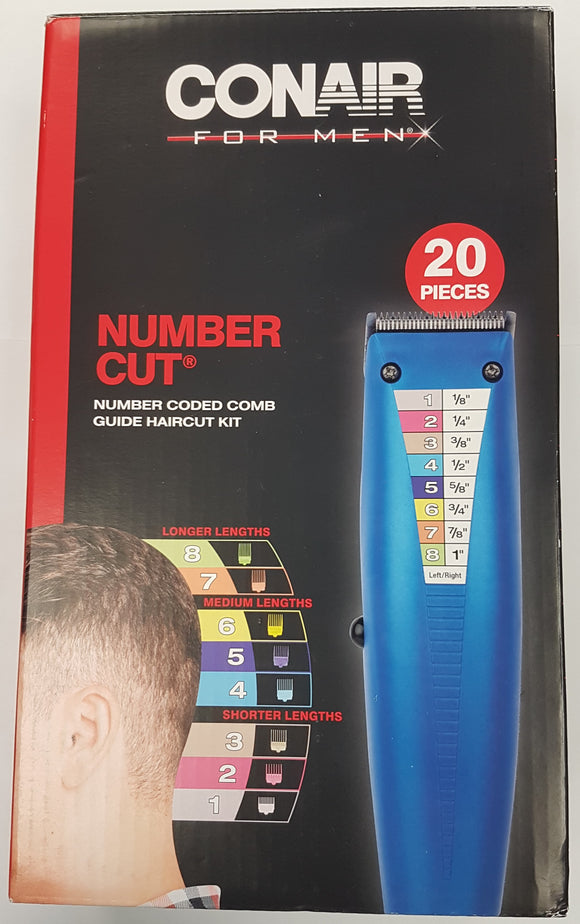 Preowned CONAIR Number Cut Home Hair Cutting Kit Con Air Trimmers Barber Used VG Preowned CONAIR Number Cut Home Hair Cutting Kit Con Air Trimmers Barber Used VG