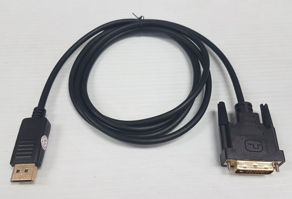 Display Port male to DVI-D male 6' Cable to connect LCD Monitor, TV - New - Razzaks Computers - Great Products at Low Prices