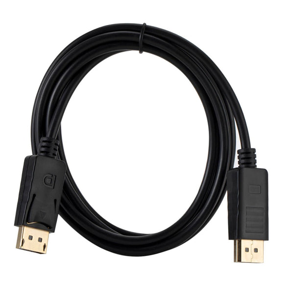 DisplayPort to DisplayPort Cable, 20-pin DP to DP, HDTV Resolution, 6 Feet, Black - New