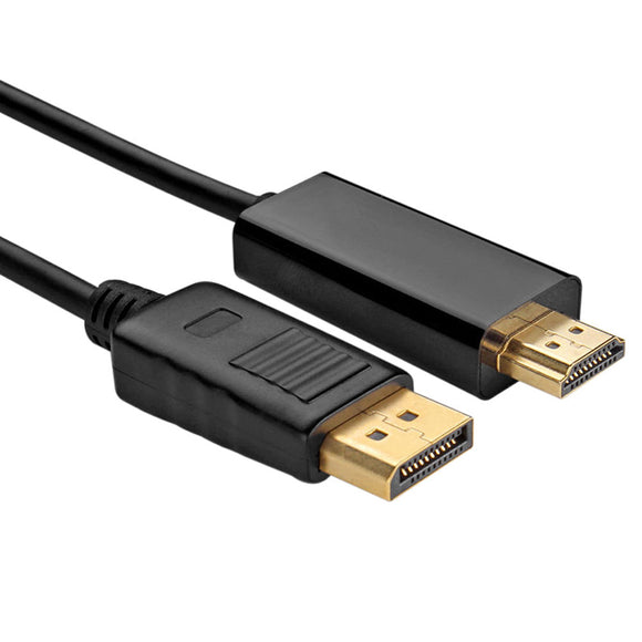 Display Port to HDMI Male to Male 6 feet Cable Black - New - Razzaks Computers - Great Products at Low Prices