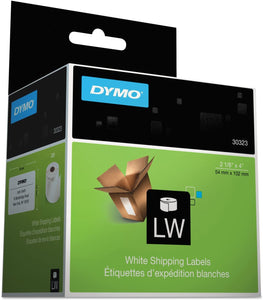 Dymo LabelWriter Address Labels 30323, 2 1/8 x 4, White, 220 Labels/Roll, 1 Rolls/Pack