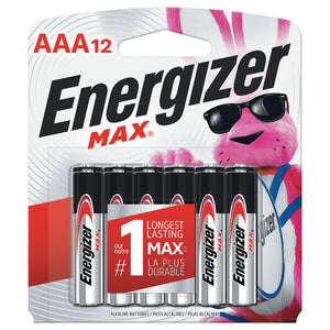 Energizer Max AAA 12 Battery pack