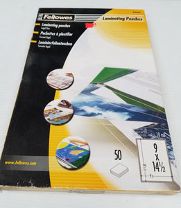 Fellowes Laminating Pouches Legal Size 9" x 14 1/2"  52047 - New - Razzaks Computers - Great Products at Low Prices