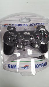 Computer Gaming USB Dual Shock Joystick for Windows PCs - Wired - BRAND NEW - Razzaks Computers - Great Products at Low Prices
