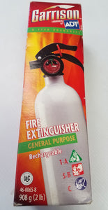 Garrison Dry Chemical General Purpose Fire Extinguisher, 2 lbs - Razzaks Computers - Great Products at Low Prices
