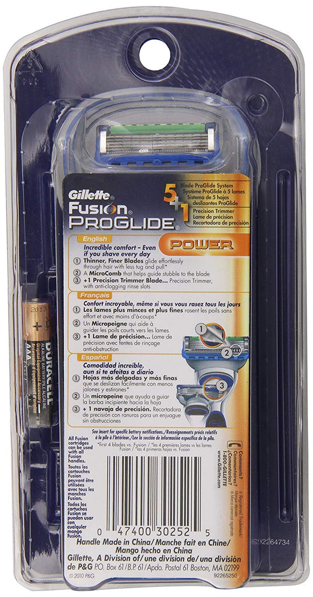 Gillette Fusion Proglide Power Razor - 1 Razor, 1 Cartridge, 1 Battery
