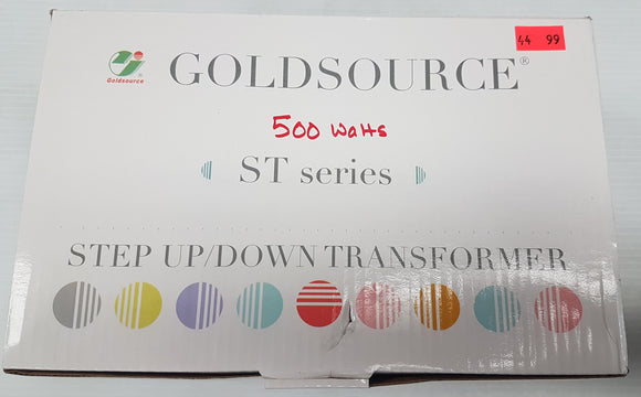 Goldsource TC-500W Voltage Converter 220/240V to/from 110/120V, 500 Watts - NEW - Razzaks Computers - Great Products at Low Prices