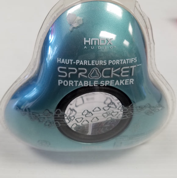 HMDX Audio Sprocket AA Battery Operated Portable Speaker with Line-In  - New - Razzaks Computers - Great Products at Low Prices