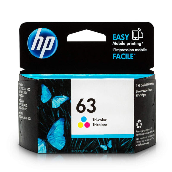 HP 63 | Ink Cartridge | Tri-color | F6U61AN Option 140 - New