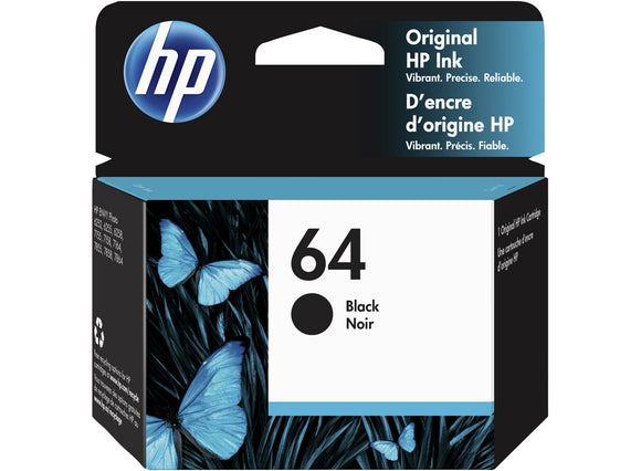 HP 64 | Ink Cartridge | Black | N9J90AN