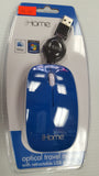 iHome Optical Travel Mouse with Retractable USB Cable - BLue - BRAND NEW - Razzaks Computers - Great Products at Low Prices