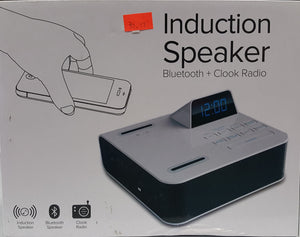 Induction Speaker, Bluetooth Speaker and Clock Radio with Charging Port  - BRAND NEW - Razzaks Computers - Great Products at Low Prices