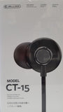 Jellico CT-15 Earphones with Microphone for talking and listening with popular phones - New - Razzaks Computers - Great Products at Low Prices