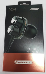 Jellico DQ4 Double Moving Circle Earphones with Microphone for Smartphones - New - Razzaks Computers - Great Products at Low Prices