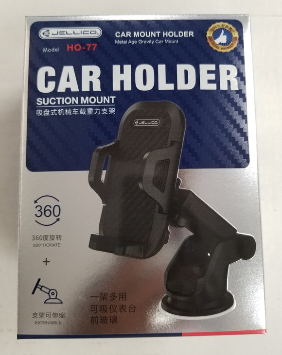Jellico Car Mount Cell Phone Holder 360 degree for Car Dash Board HD-77 - New