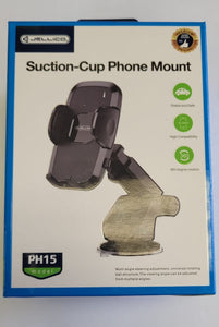 Jellico Suction Cup Phone Mount Holder for car Dash or Windshield PH15 - New