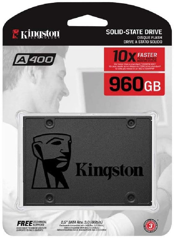 Kingston Digital A400 SSD 960GB SATA 3 2.5” Solid State Drive A400S37 - New - Razzaks Computers - Great Products at Low Prices