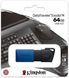 Kingston 64 GB USB-A Drive DataTraveler Exodia M - DTXM/64GBCR USB 3.2 - New