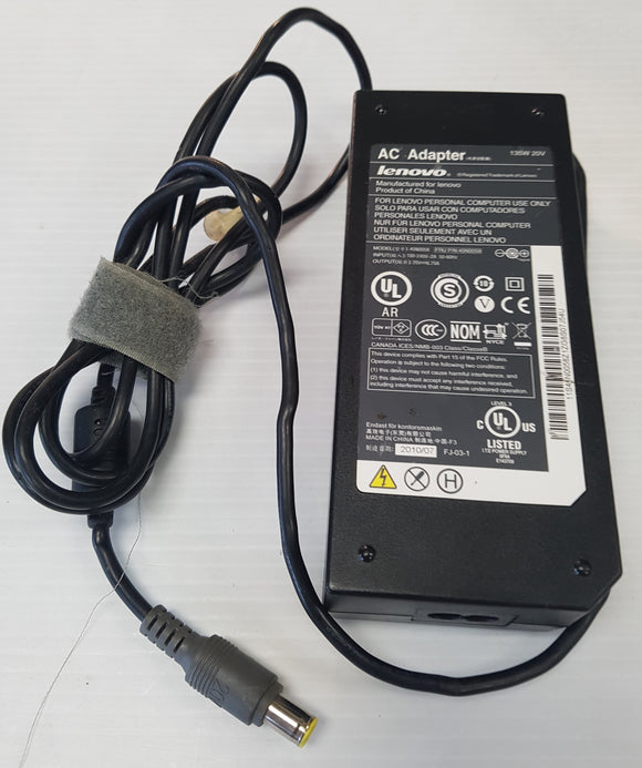 Lenovo Genuine AC Adapter Charger 20V 6.75A 135W 7.9*5.5 - Used - Razzaks Computers - Great Products at Low Prices