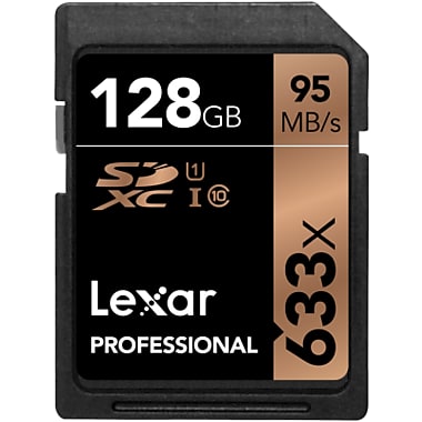 Lexar Professional 633X SDHC/SDXC UHS-I Memory Card, 128 GB - Brand New - Razzaks Computers - Great Products at Low Prices