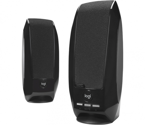 Logitech S150 Stereo Speakers with USB-A Connector for PCs - Black - Refurbished