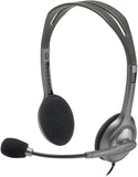 Logitech H111 Binaural Wired Stereo Headset 981-000612, for PC/Mac Gaming and Phone - Brand New - Razzaks Computers - Great Products at Low Prices