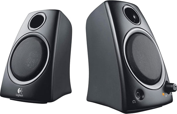 Logitech Z130 Stereo Speakers with 3.5 mm male jack for PCs and Mac - Black - Refurbished