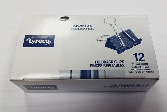 Lyreco Binder / Foldback Clips 3/4