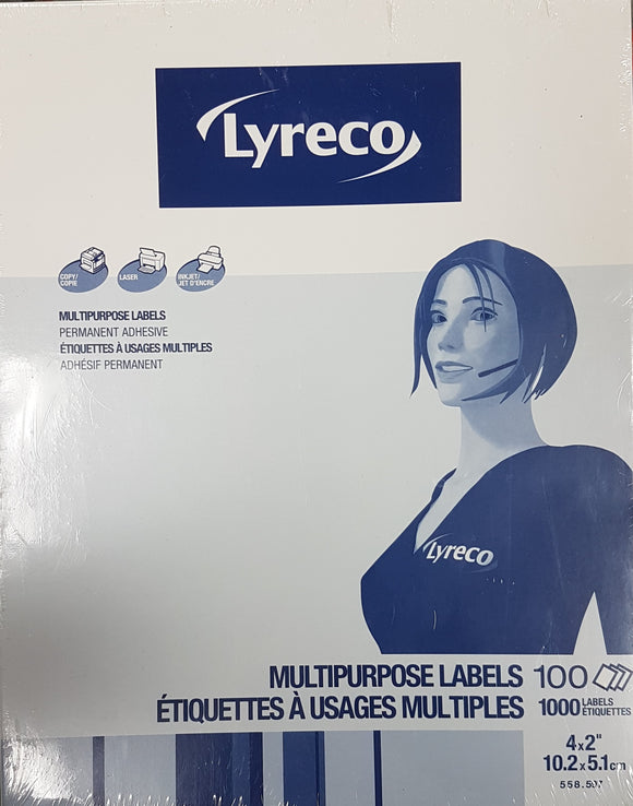 Lyreco Multipurpose Labels Permanent Adhesive 4