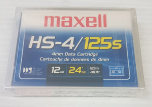 Maxell HS-4 / 125s 4mm 12GB  / 24 GB Data Cartridge - New - Razzaks Computers - Great Products at Low Prices