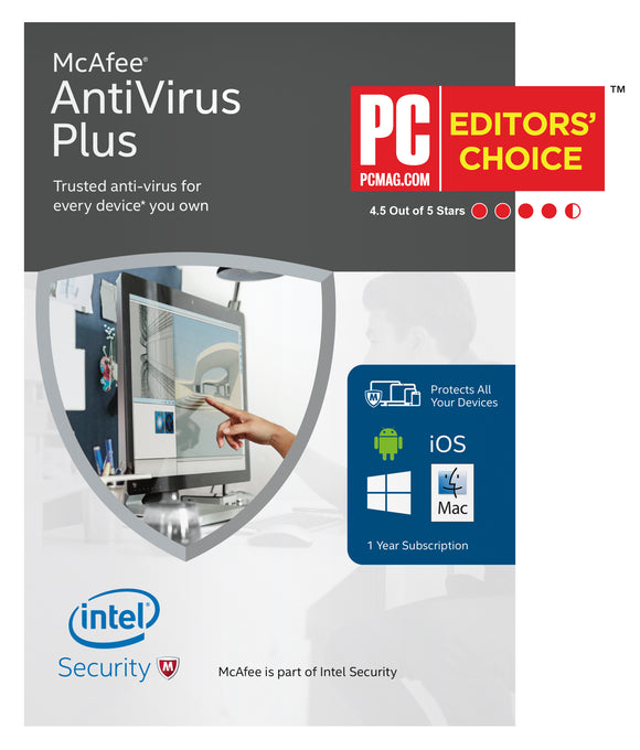 McAfee Antivirus Plus Physical Activation Card in the Box, 1-Year - English - Razzaks Computers - Great Products at Low Prices